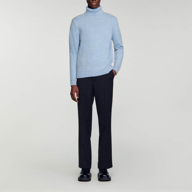 Maglione dolcevita in lana e cashmere