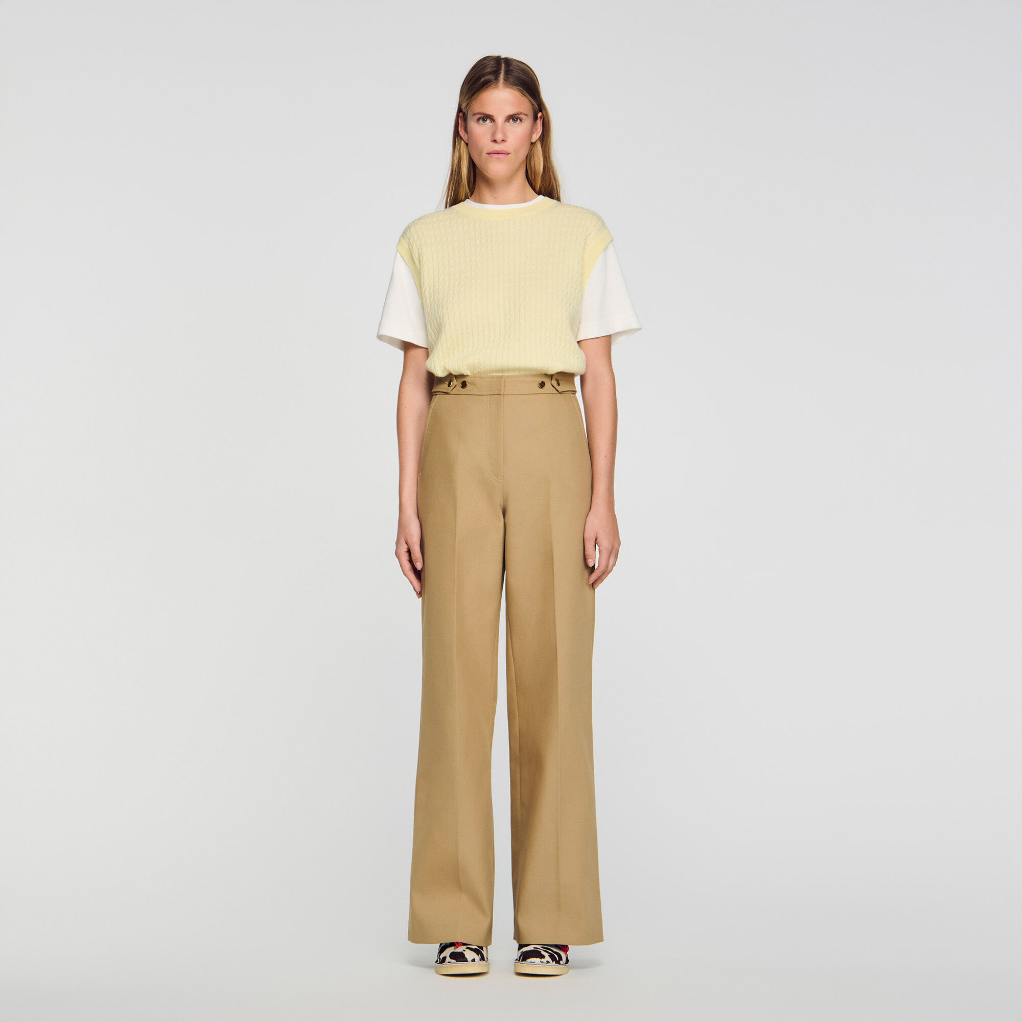 Pantaloni sartoriali in cotone