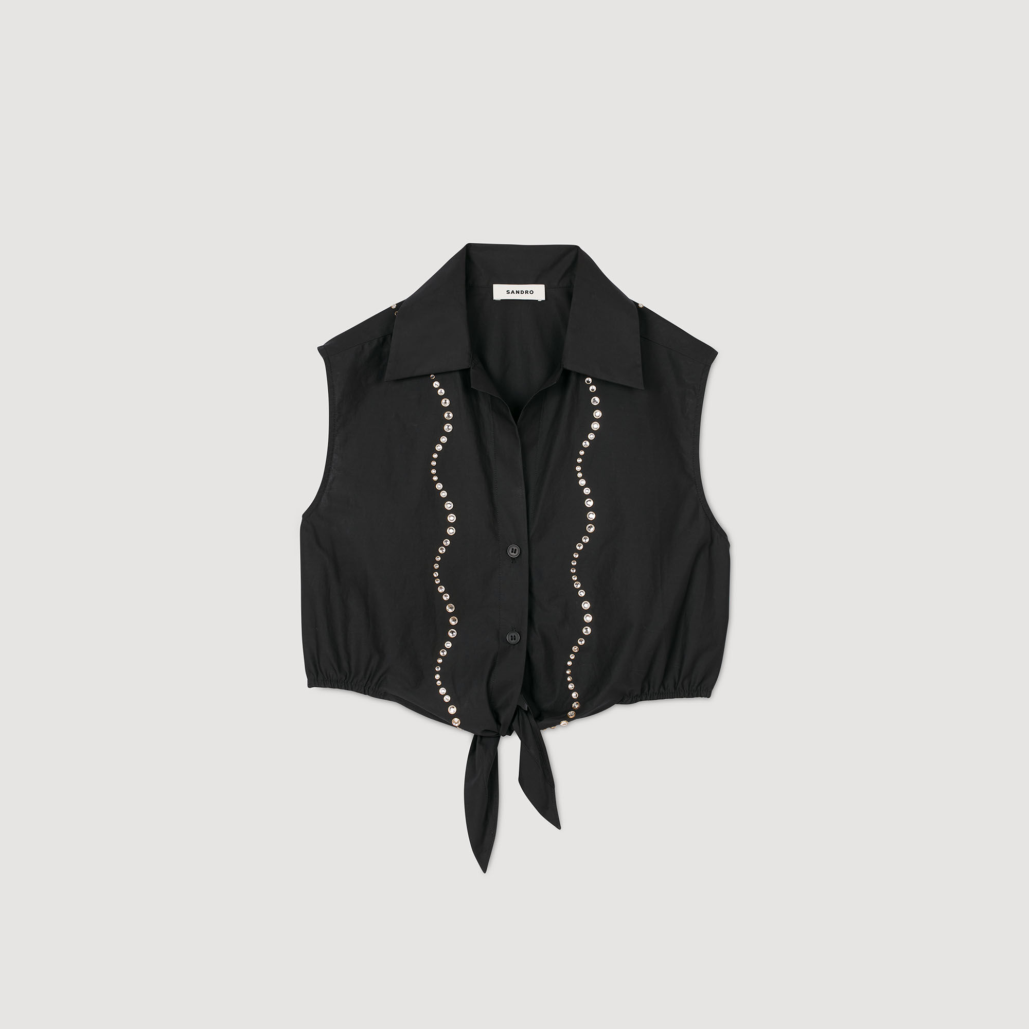 Camicia corta glitterata
