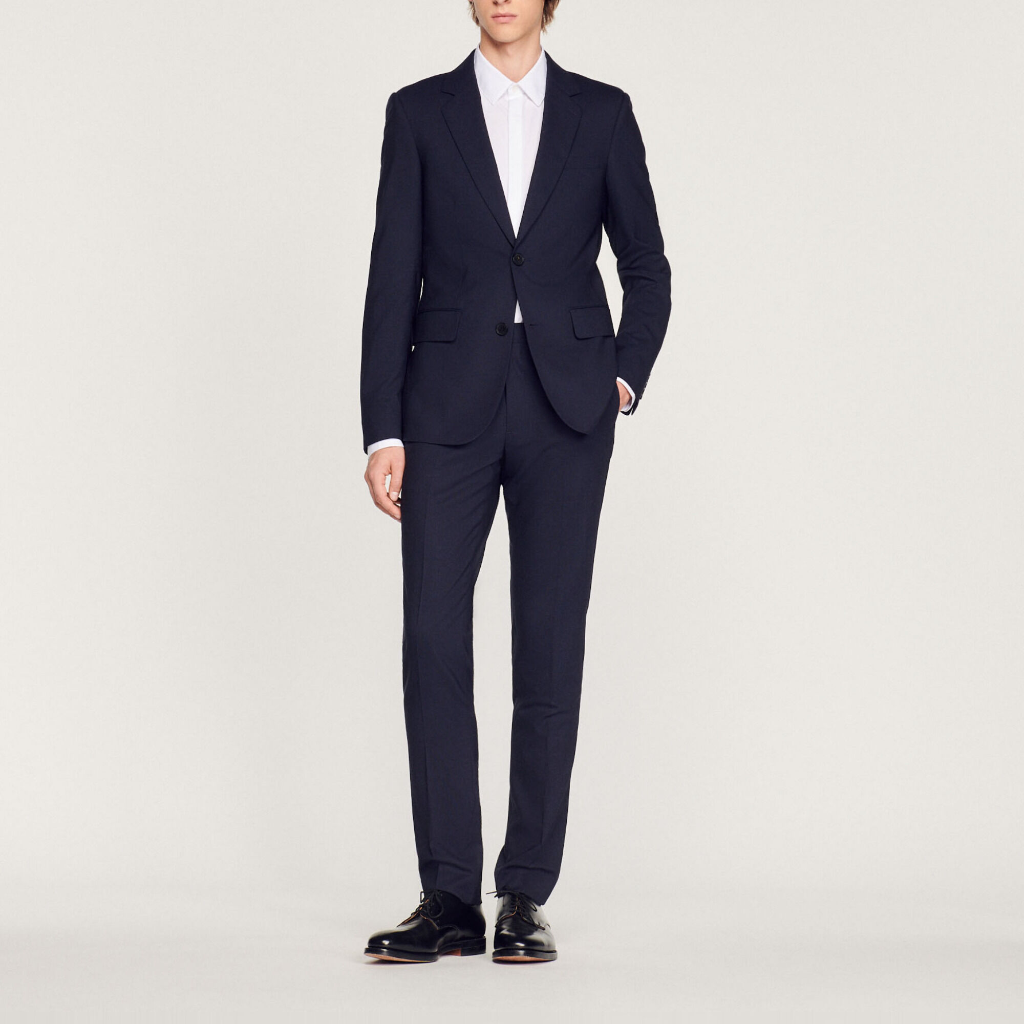 Giacca da completo in lana stretch