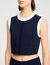 Gilet corto bicolore