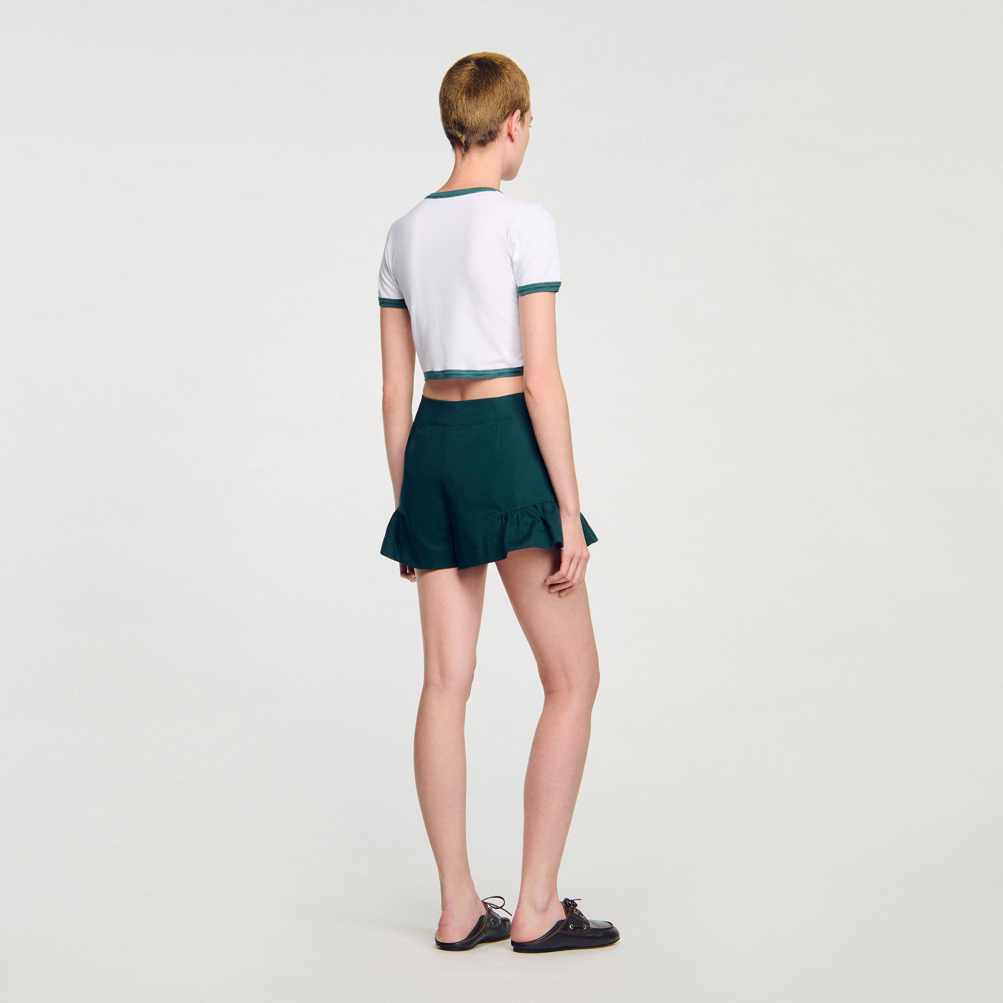 T-shirt corta bicolore