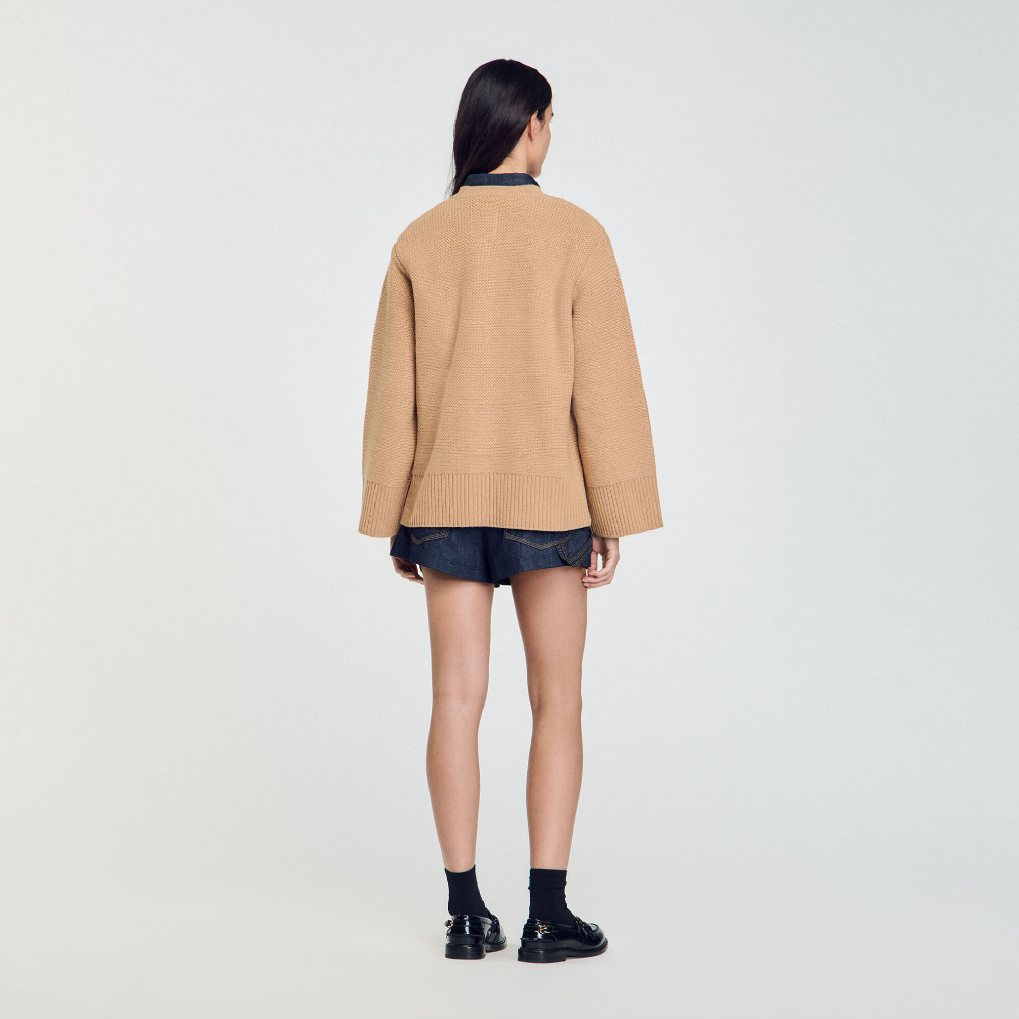 Cardigan lungo in lana