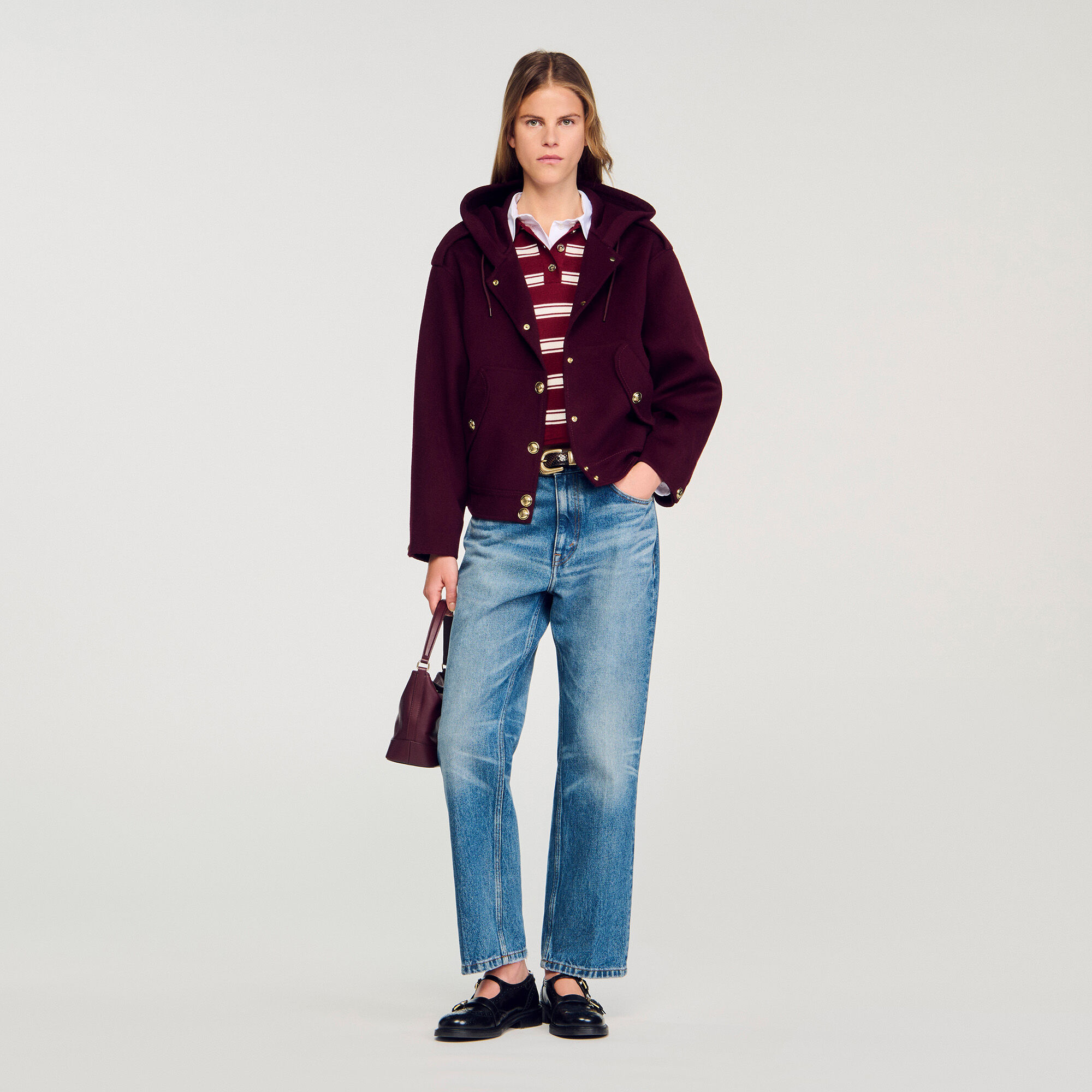 Cappotto in lana double face