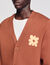 Cardigan con dettaglio a fiore