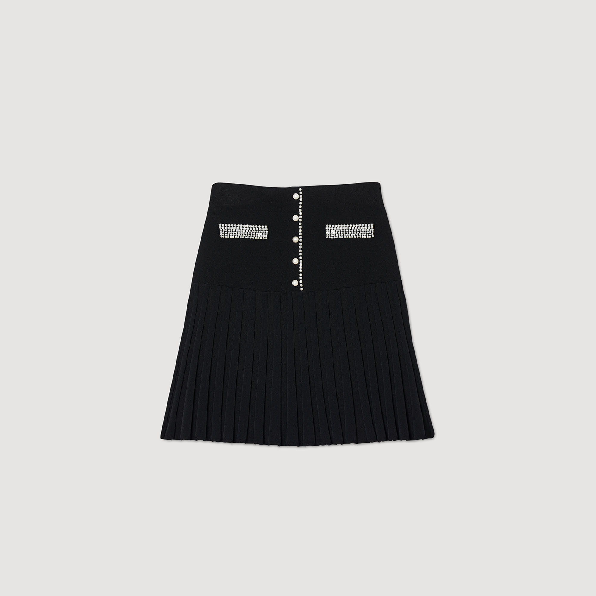Gonna corta arricchita da perline
