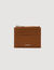 Portacarte zip in pelle martellata