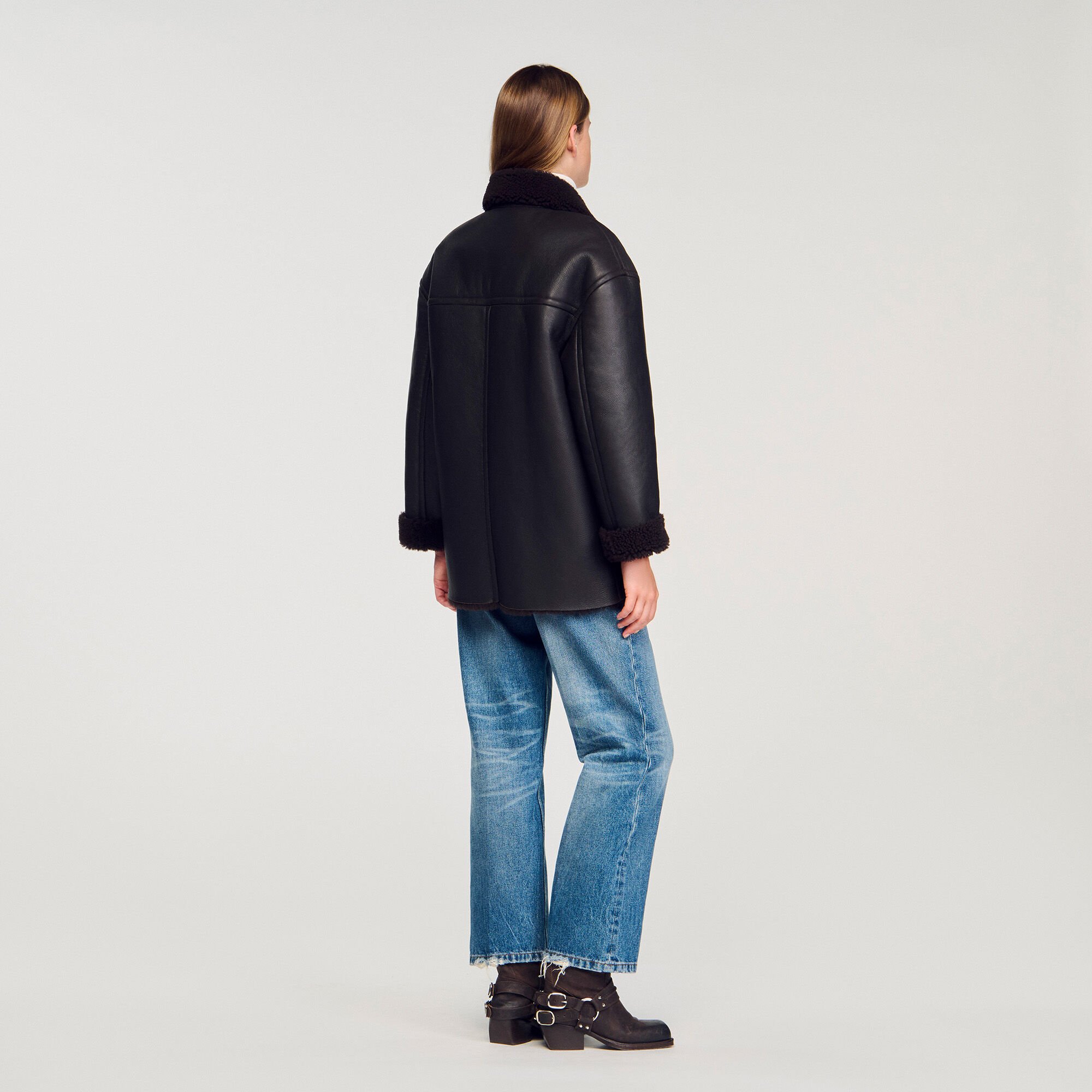 Cappotto in scamosciato