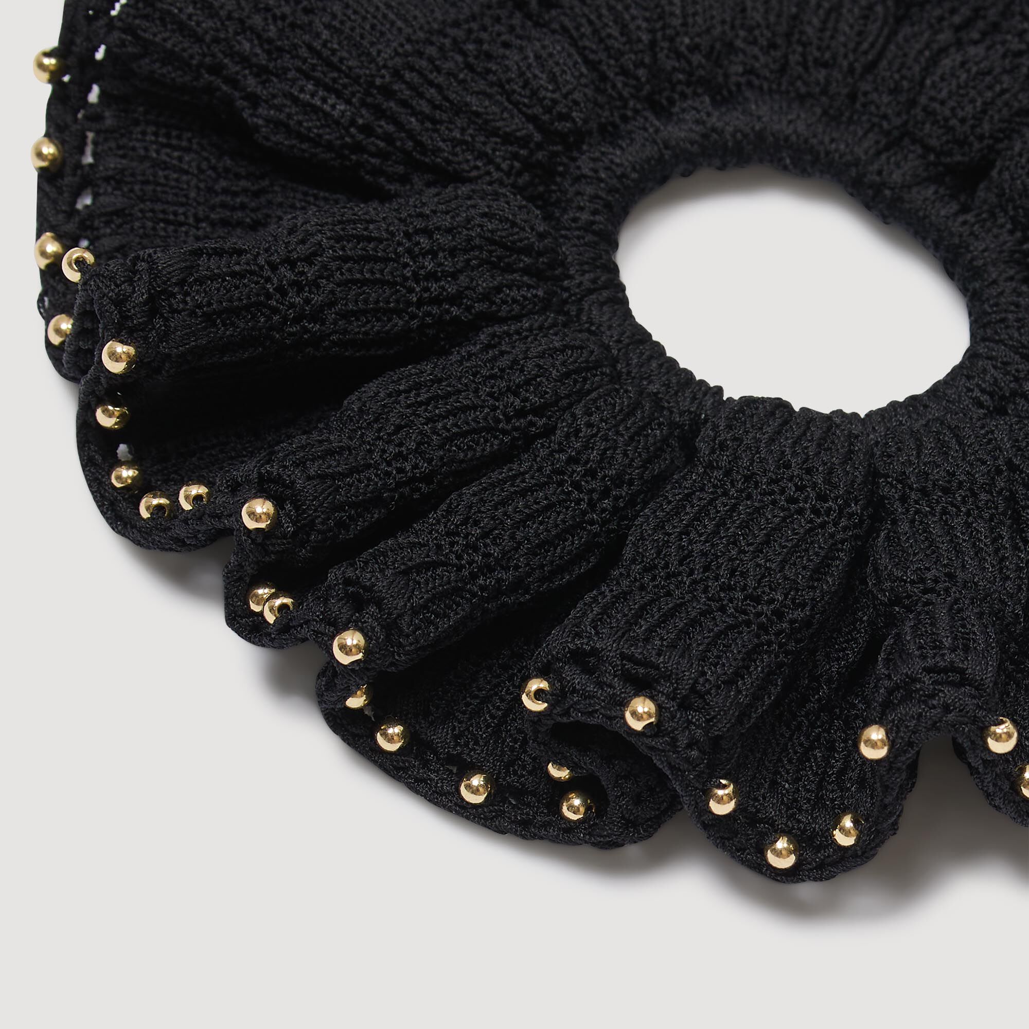 Elastico all'uncinetto con perline