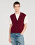 Maglione bicolor in lana e cashmere