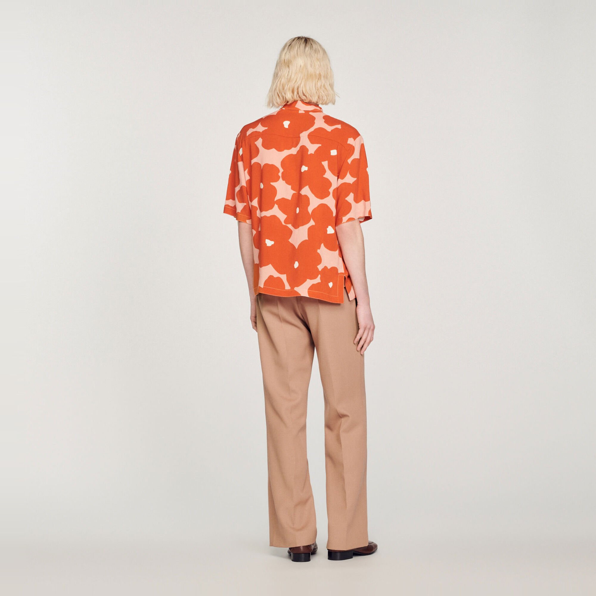 Camicia con stampa floreale
