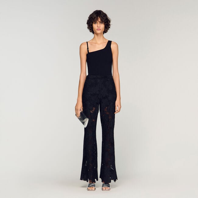 Maglione asimmetrico in maglia