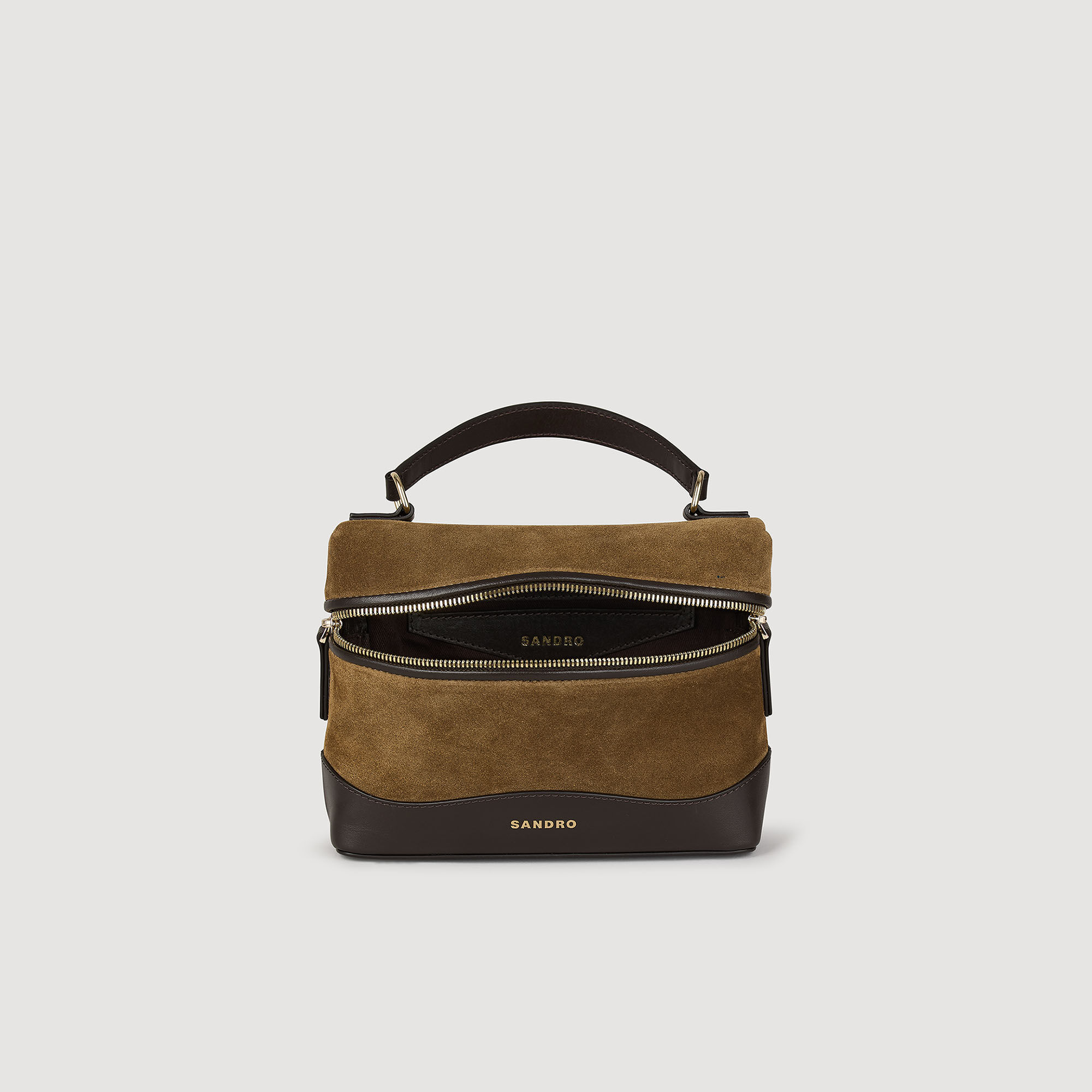 Borsa TANGOSO vanity in pelle e camoscio