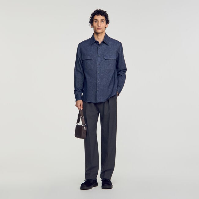 Camicia in flanella di cotone - Uomo | Sandro