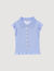 T-shirt a righe con punto smock