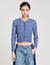 Cardigan in maglia brillante