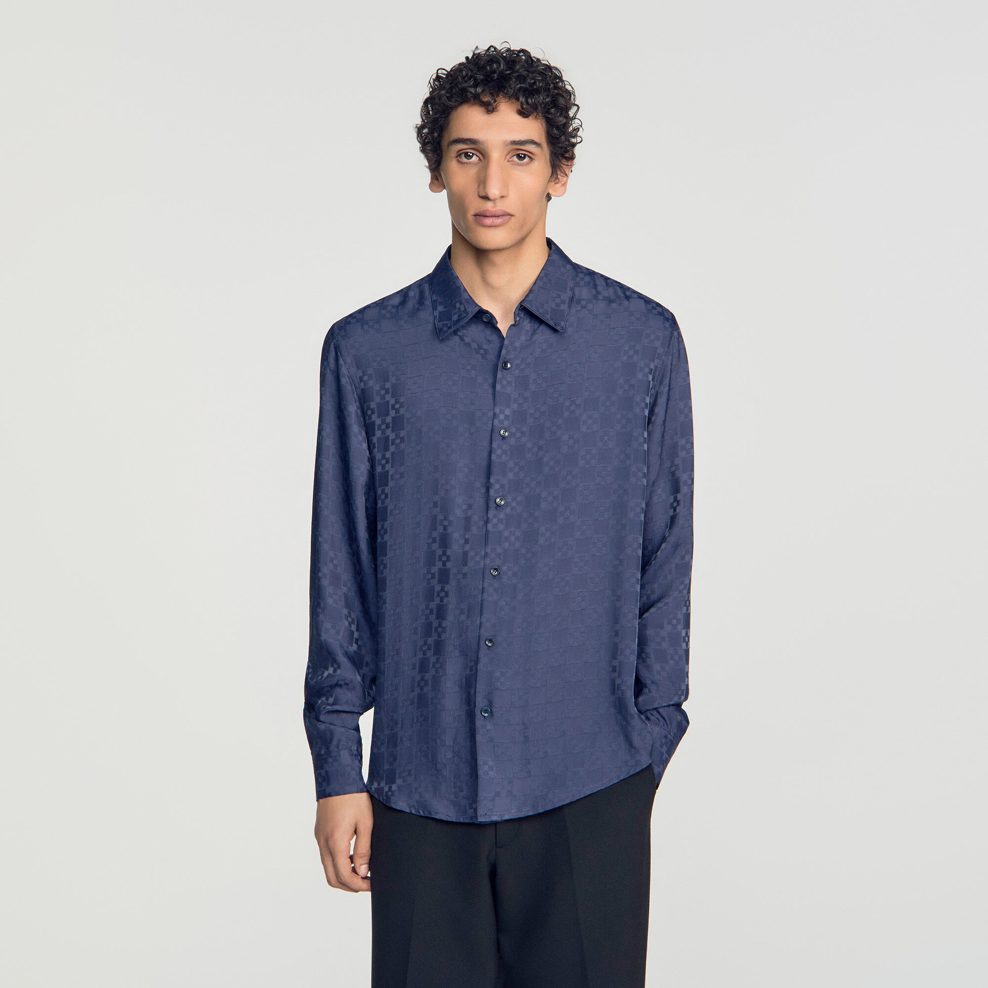 Camicia fluida Square Cross