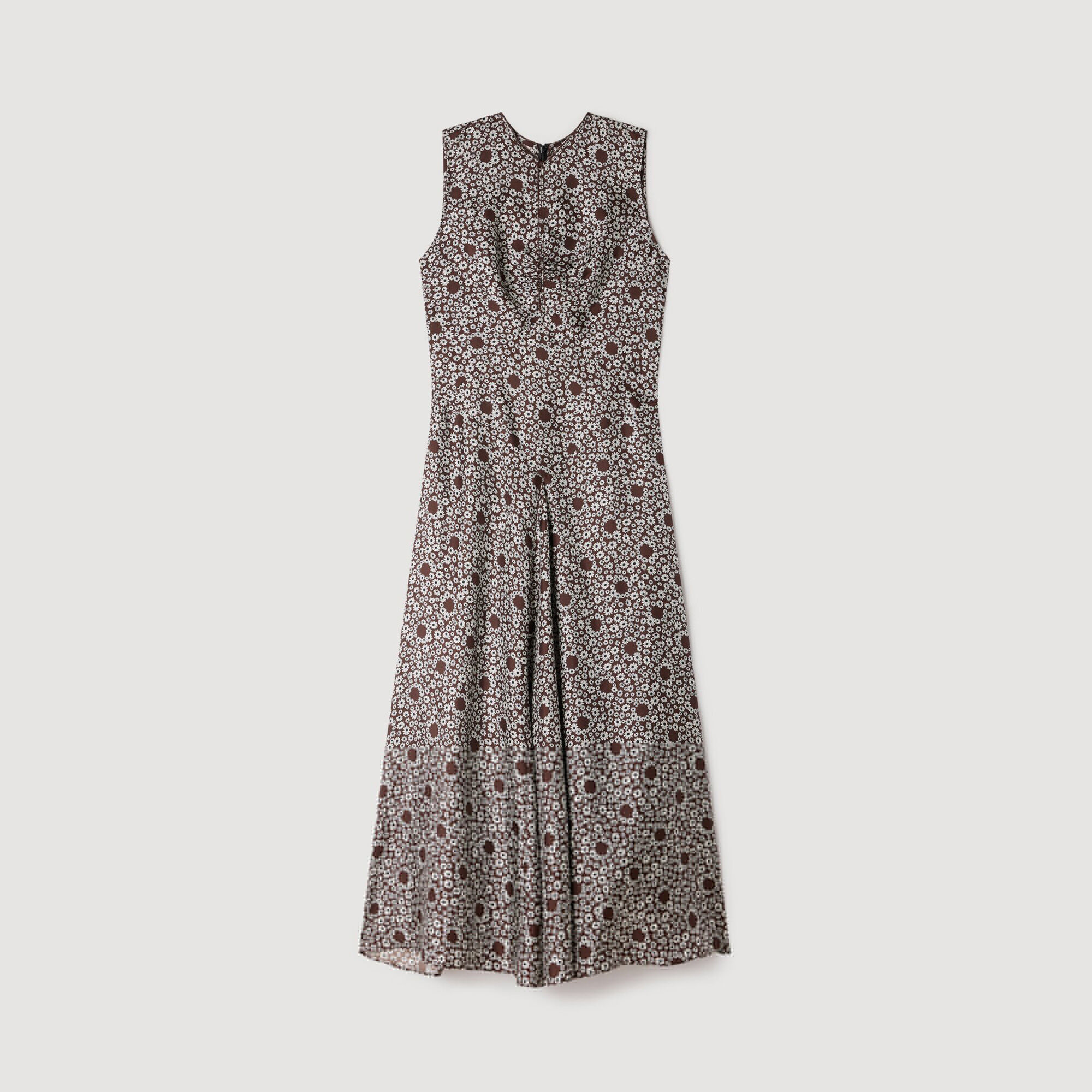 Abito lungo con stampa margherite - Donna | Sandro