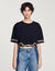 T-shirt corta glitterata