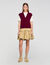 Maglione bicolor in lana e cashmere