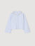 Camicia corta con colletto bijou
