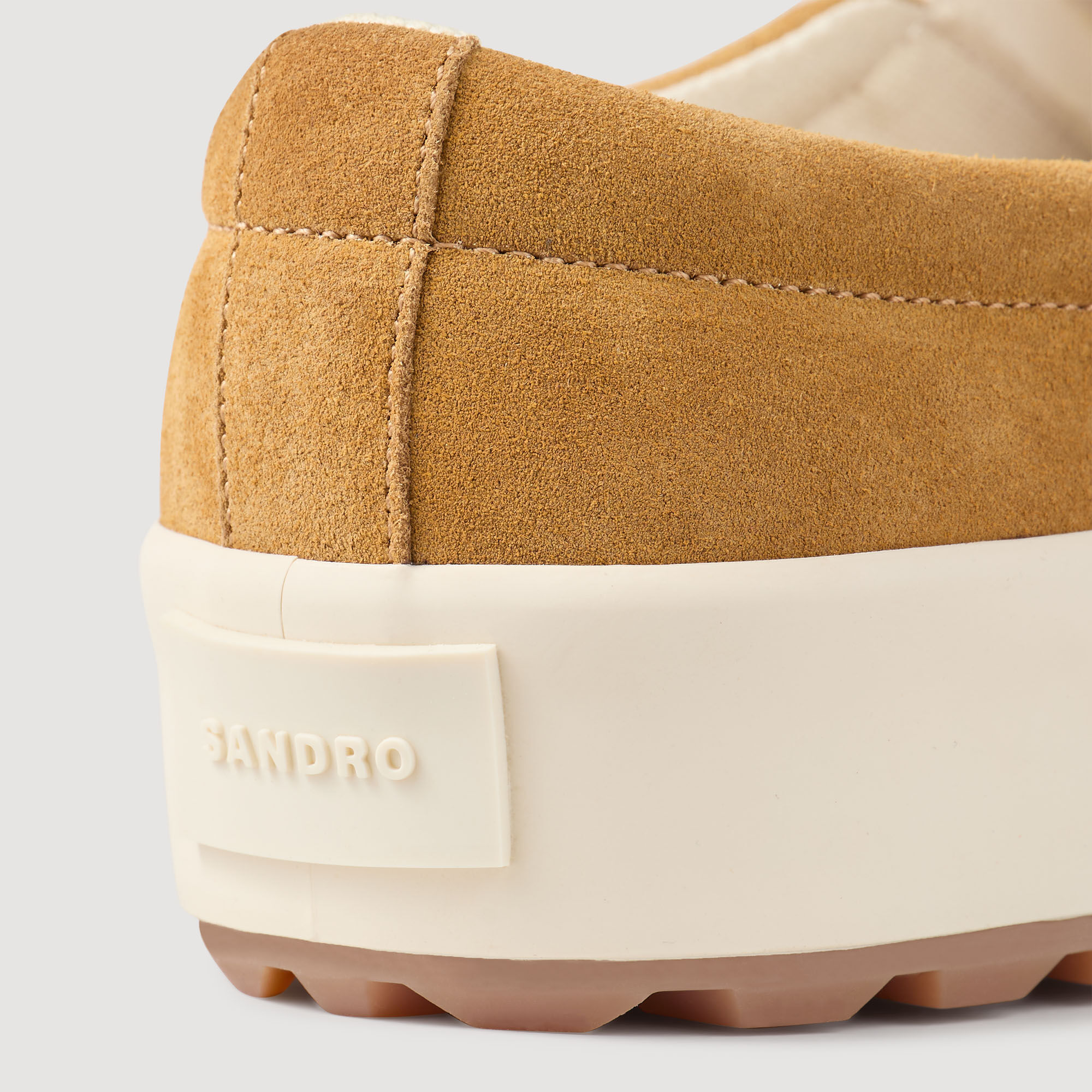 Slip-on in crosta di pelle