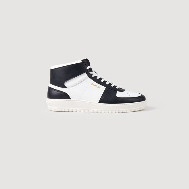 Sneaker alte in pelle