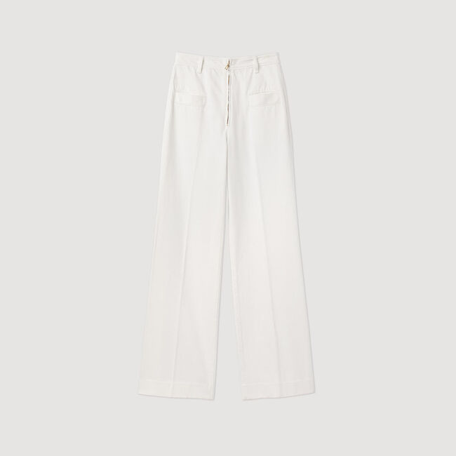 Pantaloni larghi in tela