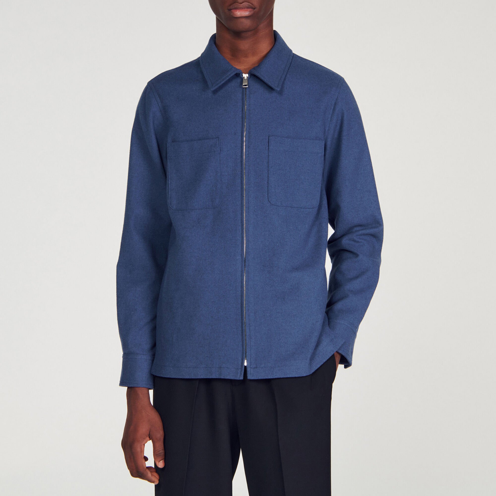 Overshirt in lana