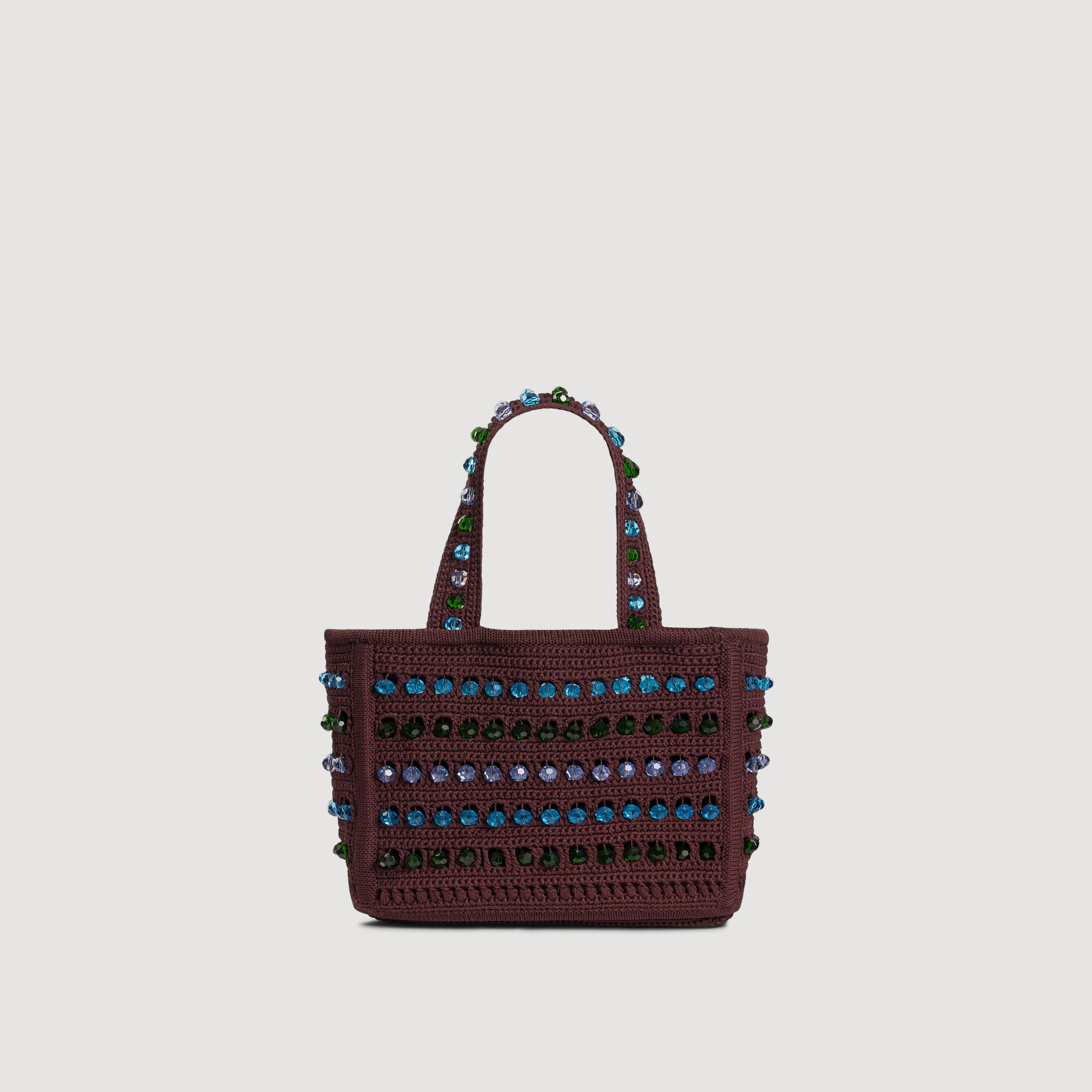 Borsa in crochet con perline
