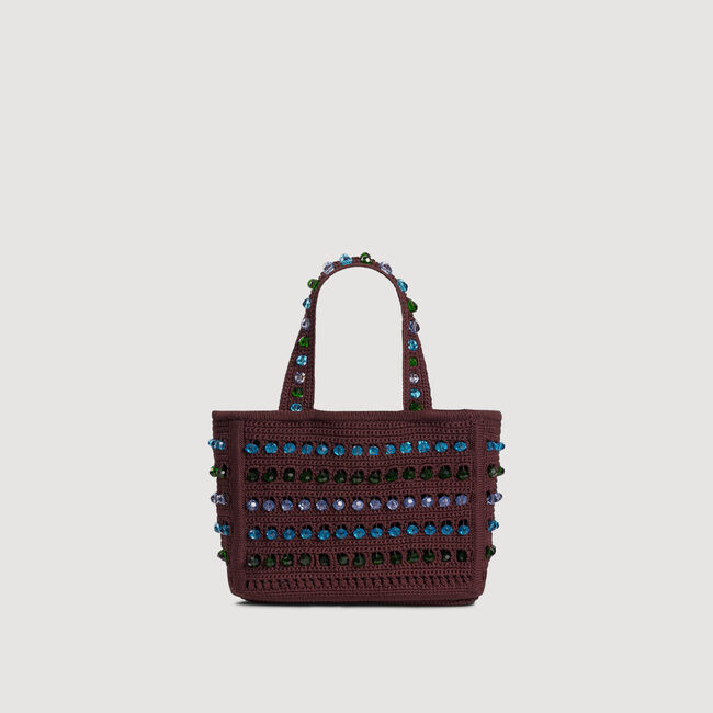 Borsa in crochet con perline