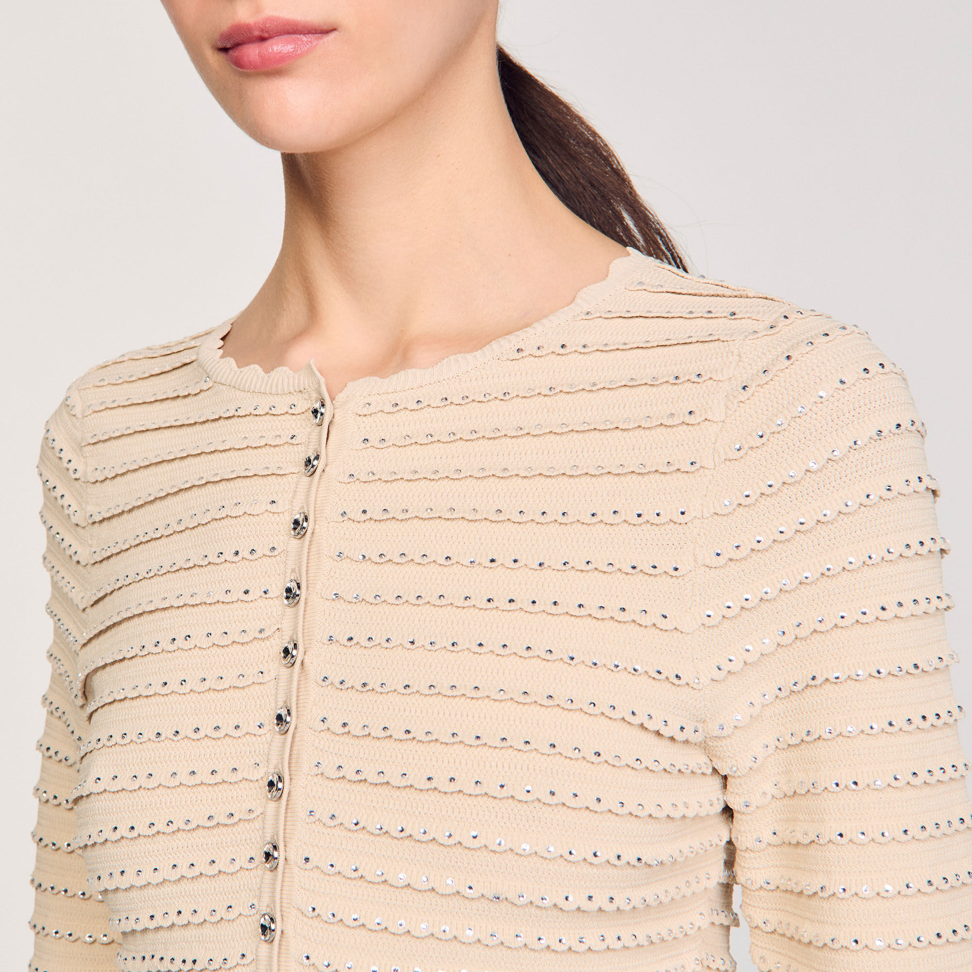 Cardigan glitterato