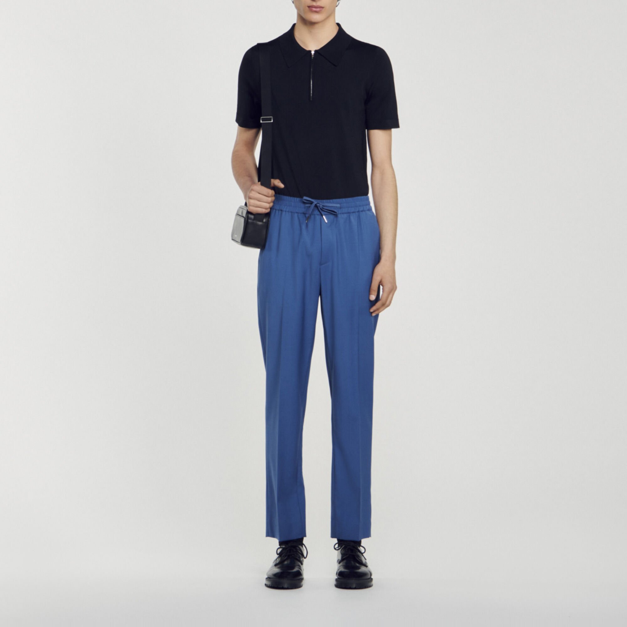 Pantaloni dritti elasticizzati