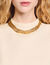 Top corto in maglia con collana