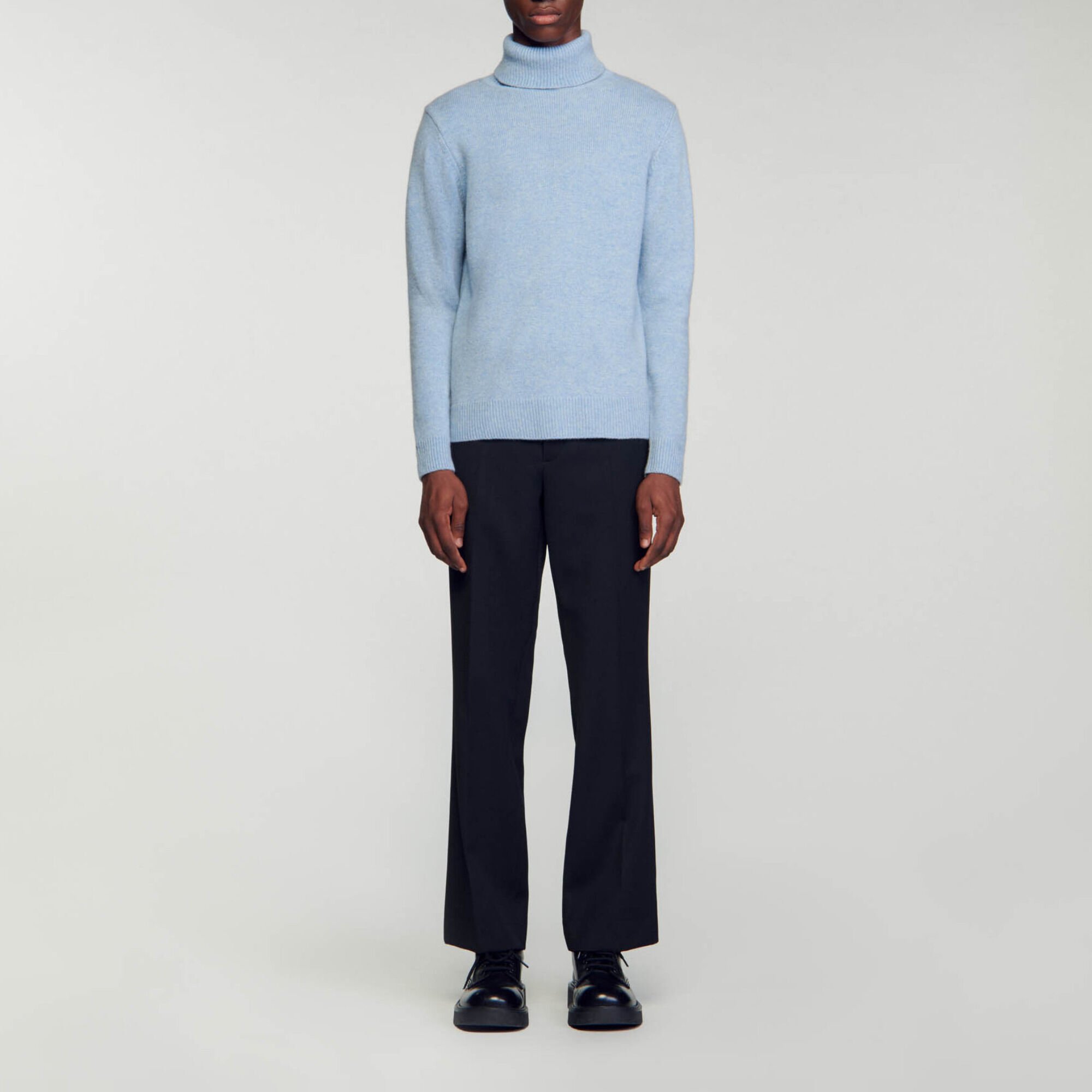 Maglione dolcevita in lana e cashmere