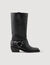Stivali biker in pelle