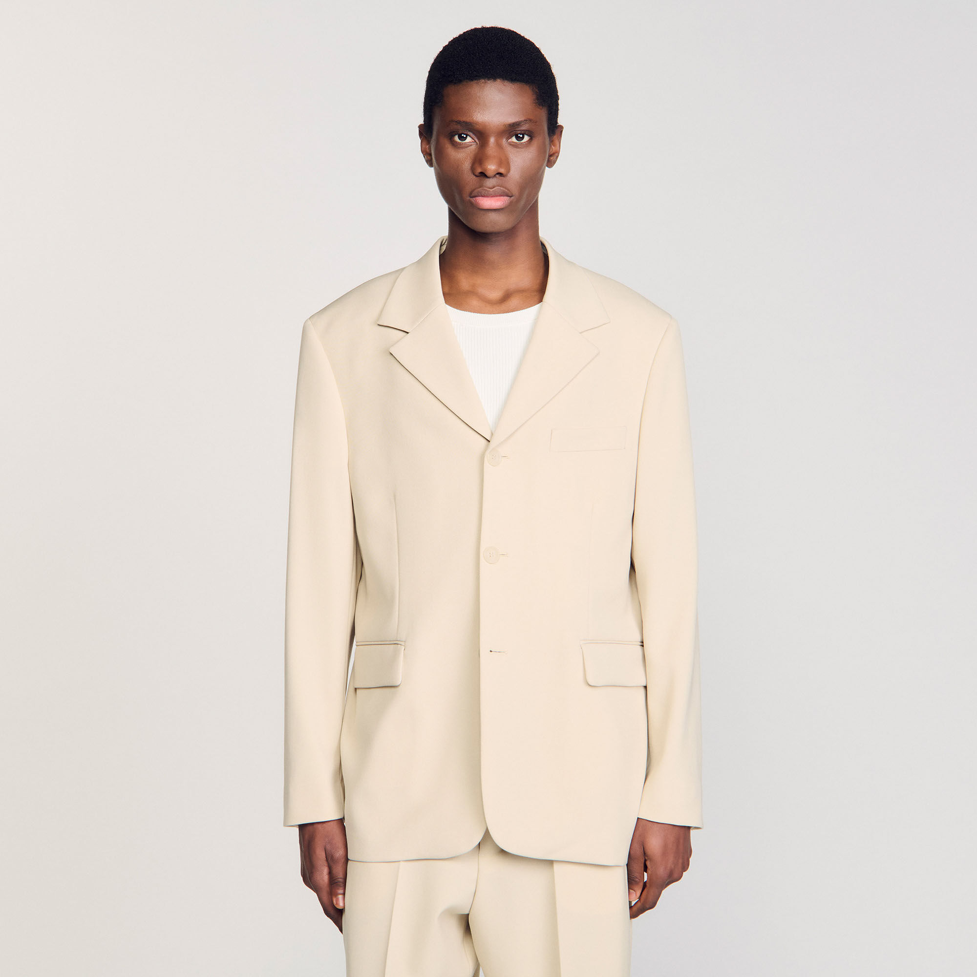 Giacca da abito oversize in lana