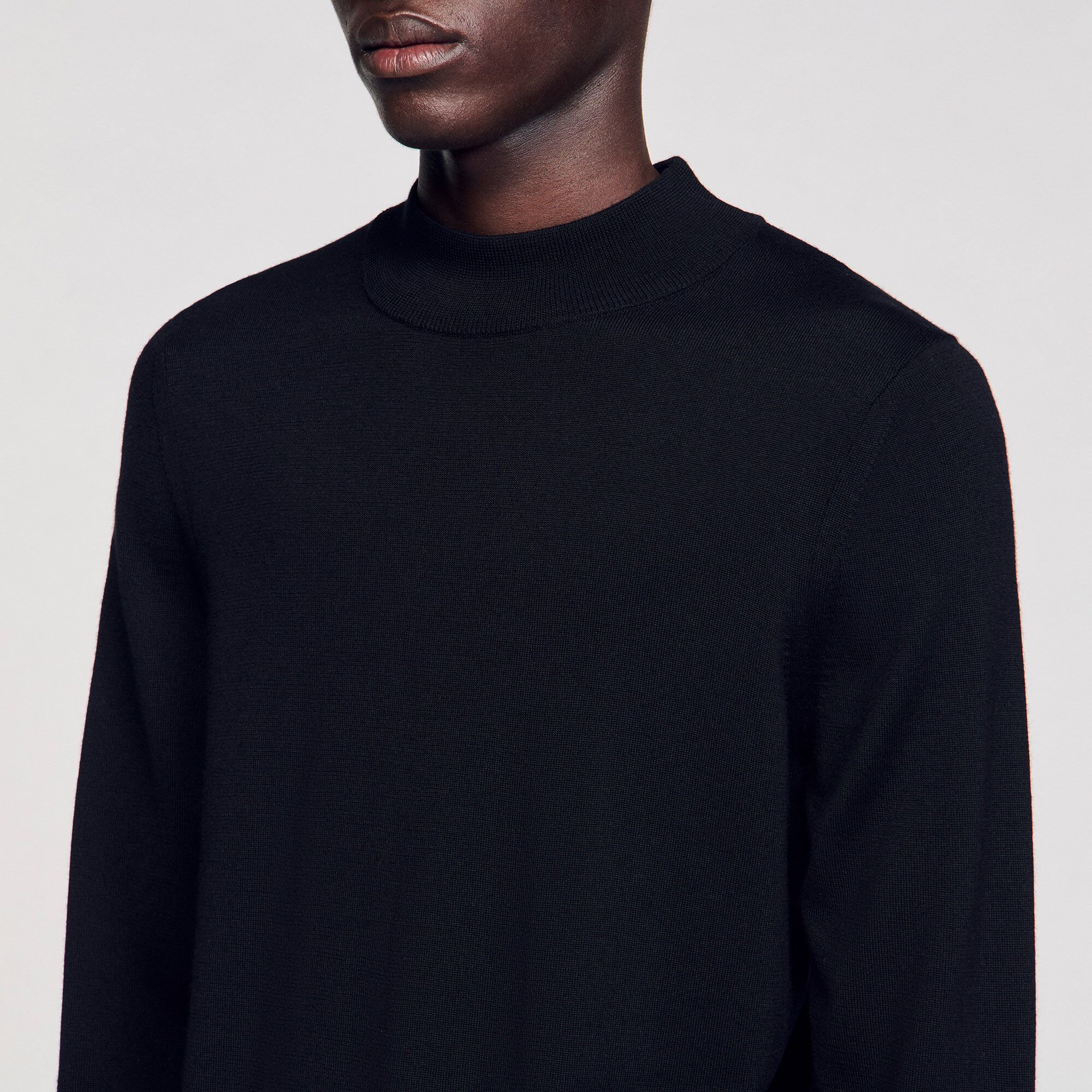 Pullover con collo a lupetto