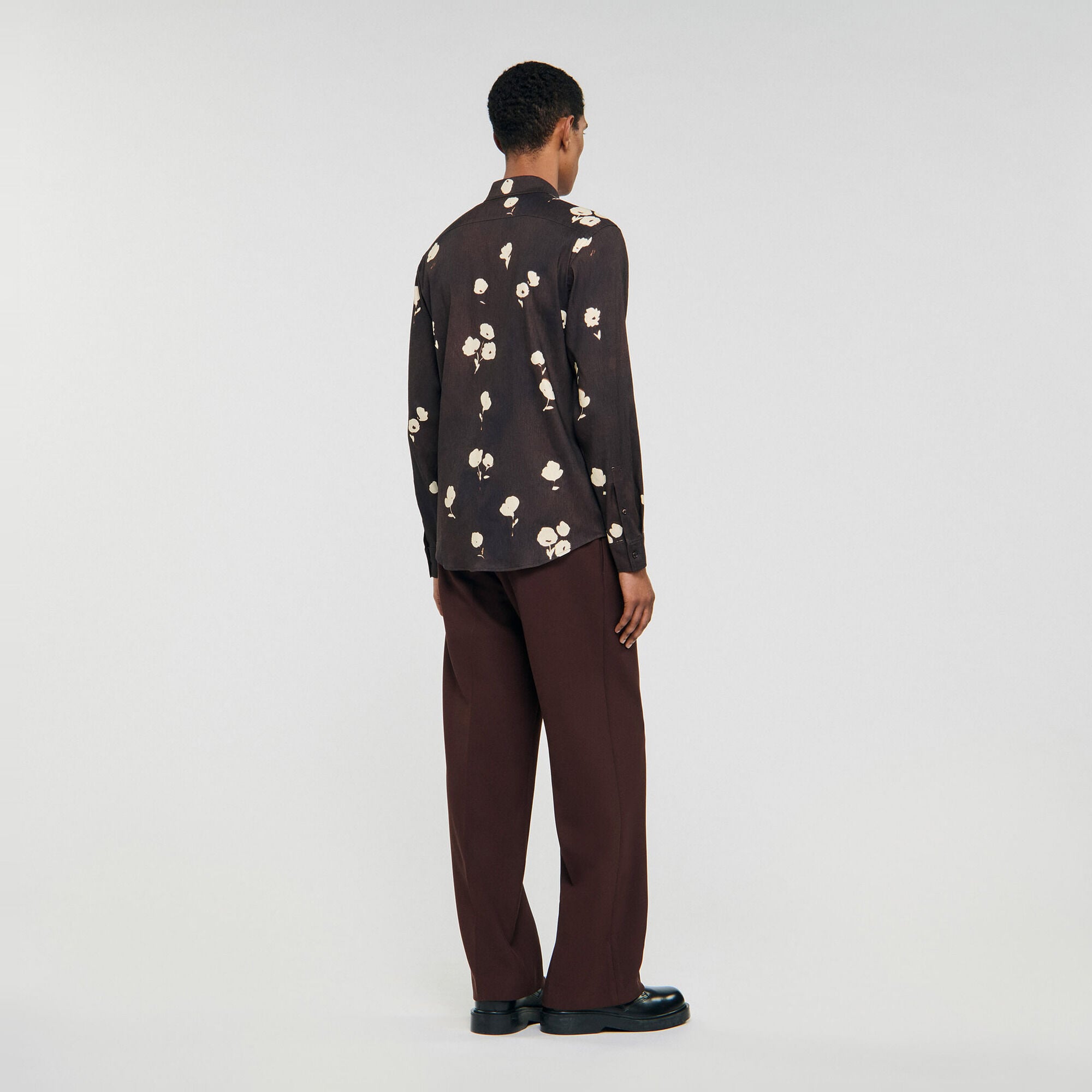 Camicia in lino con stampa a fiori - Uomo | Sandro