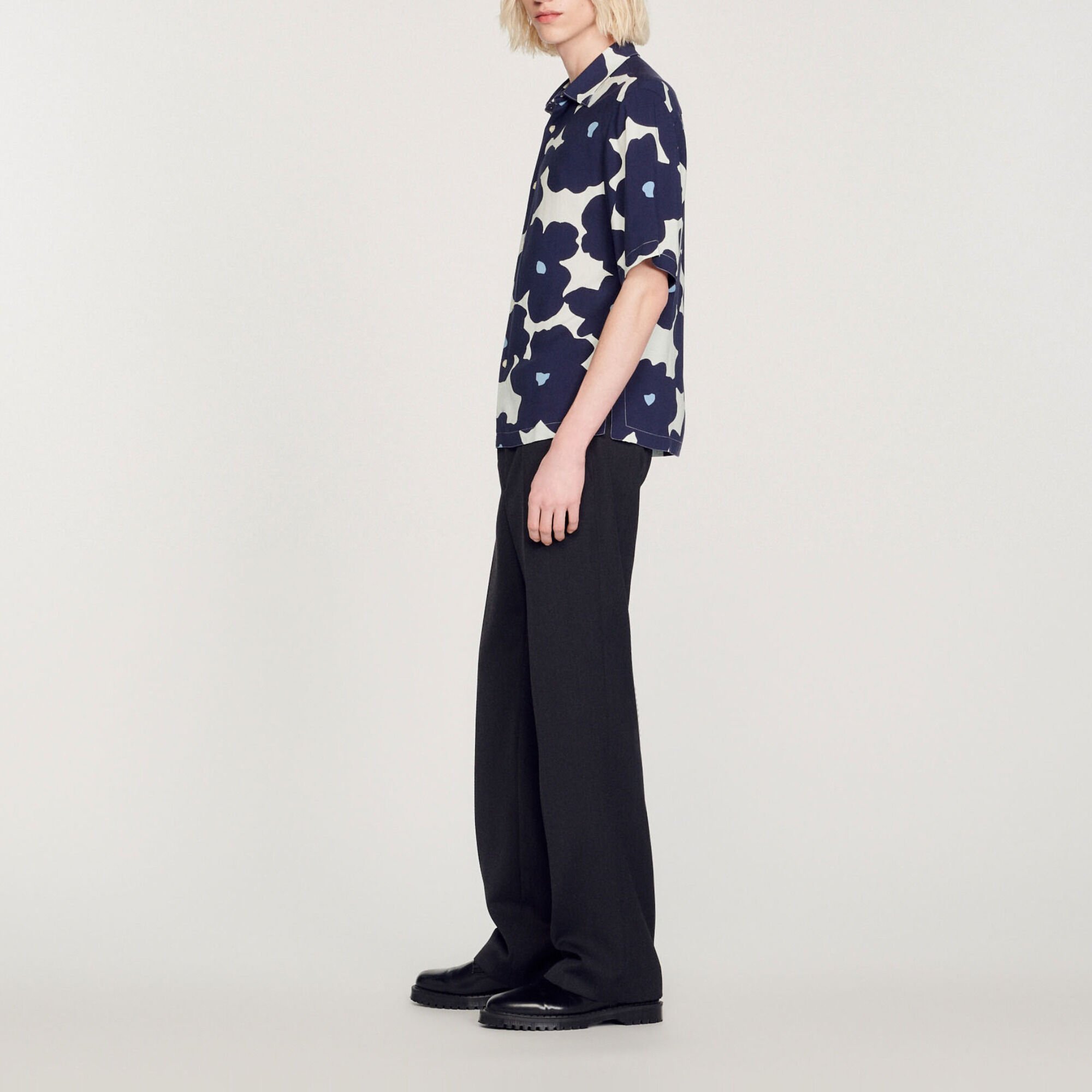 Camicia con stampa floreale