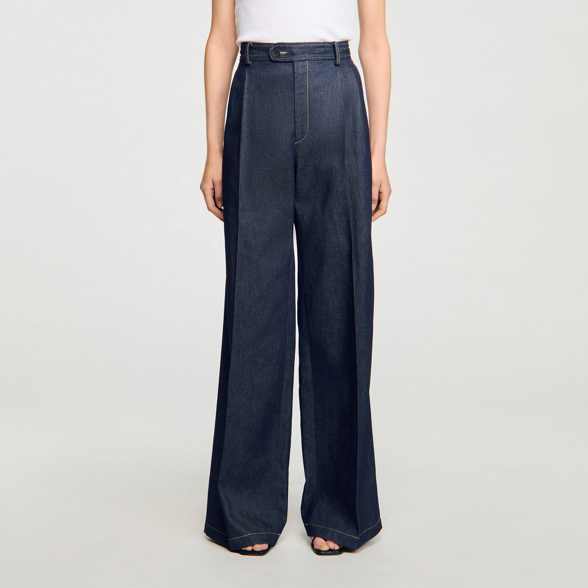 Pantaloni sartoriali in denim