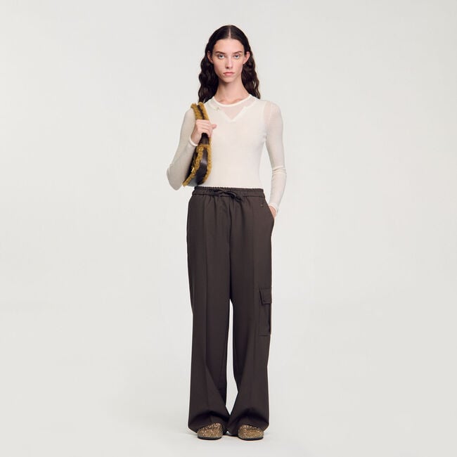 Pantaloni con vita elasticizzata