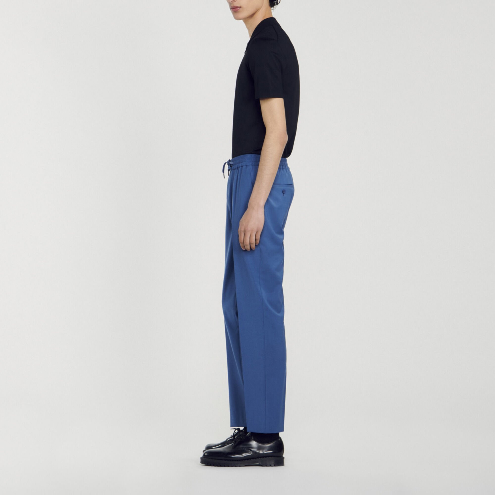 Pantaloni dritti elasticizzati