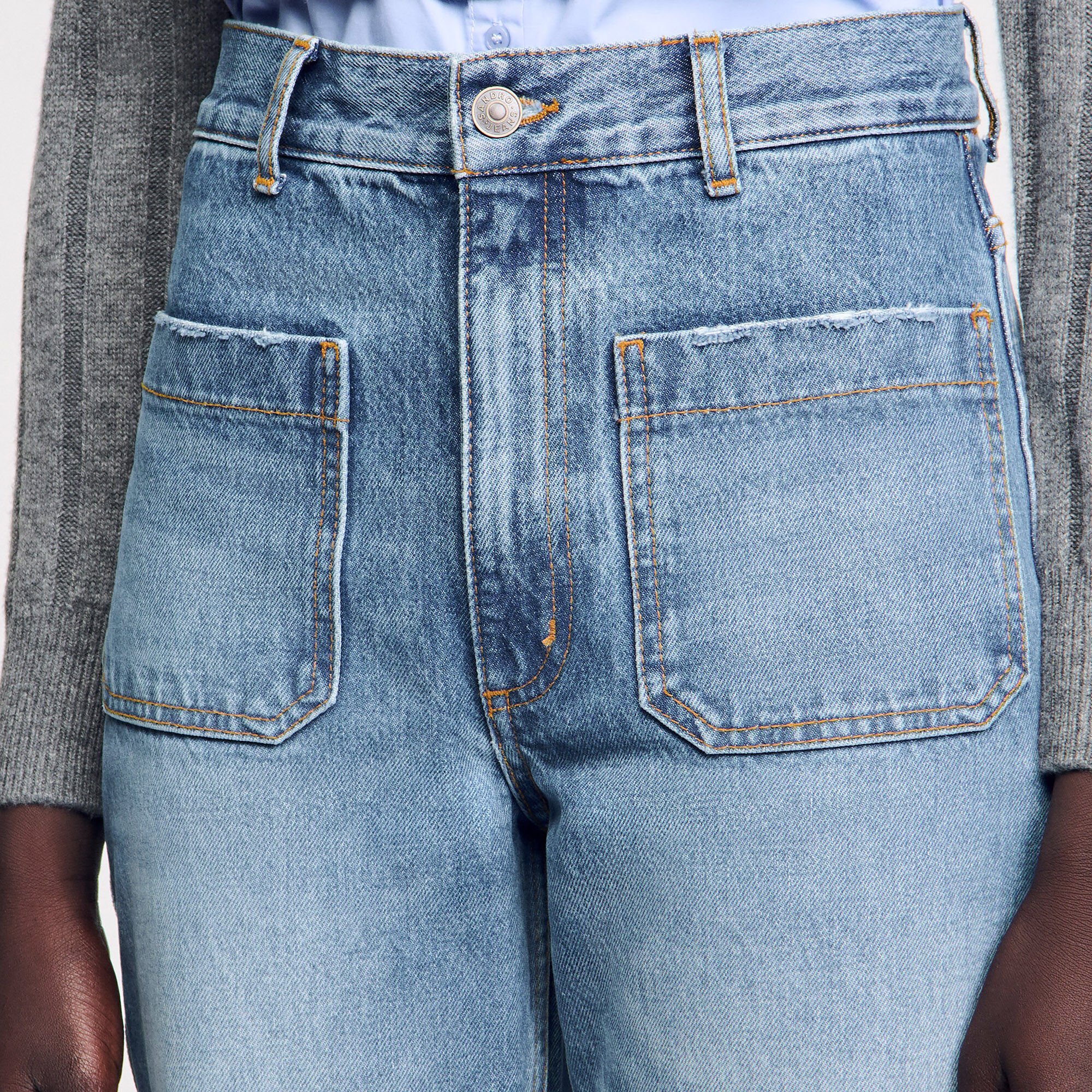 Jeans svasati délavé