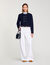 Cardigan colletto volant rimovibile