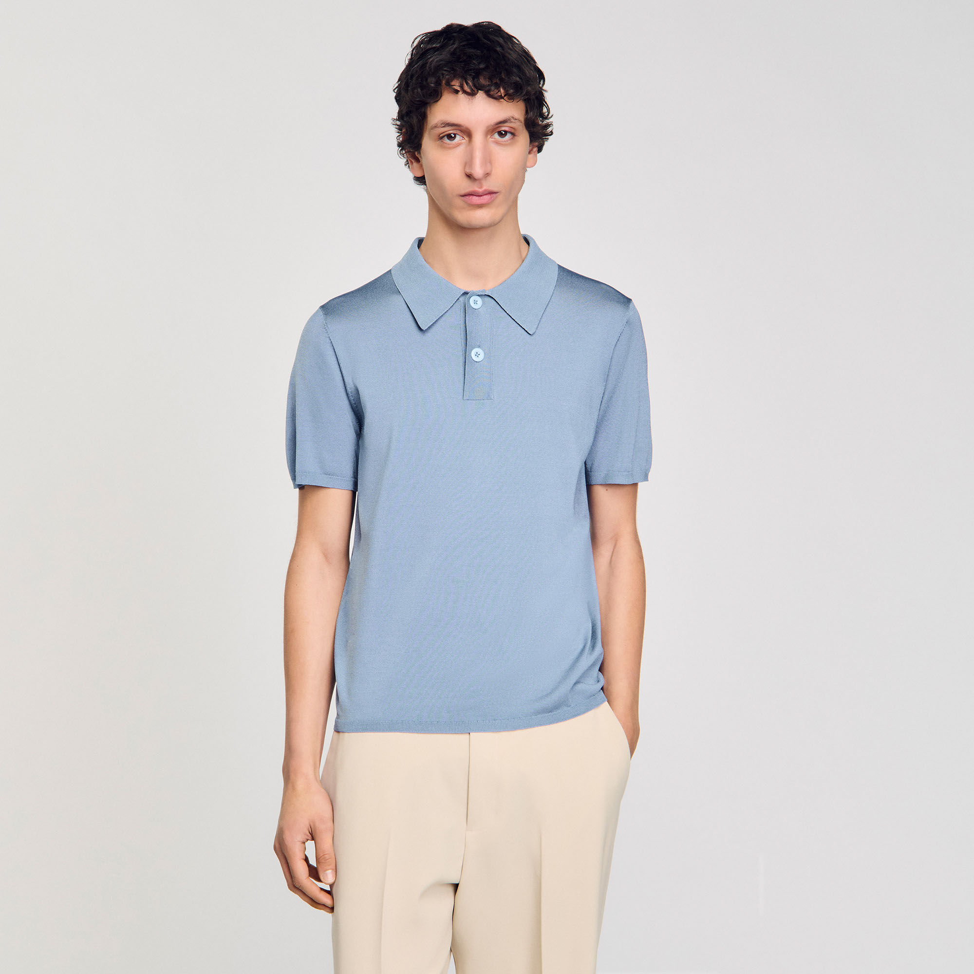 Polo in maglia a maniche corte