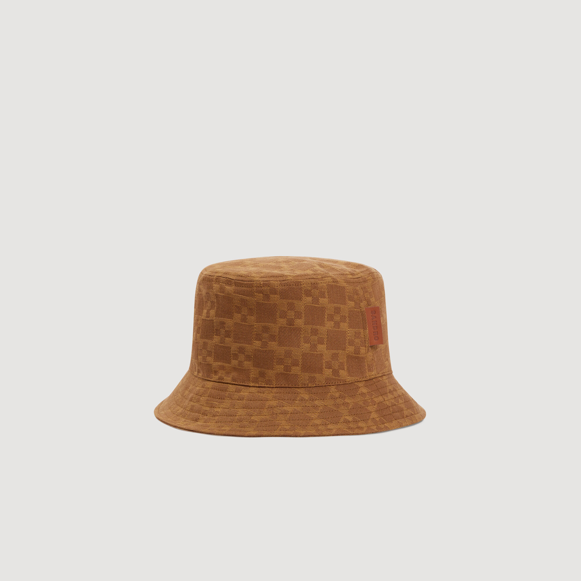 Bucket Hat in denim con patch