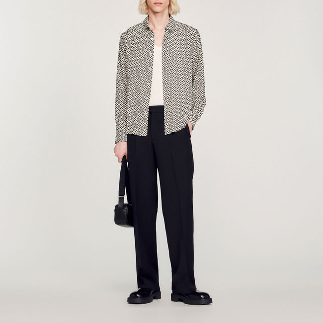 Camicia fluida stampata