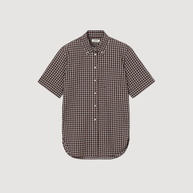 Camicia oversize a quadri