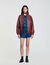 Giubbotto in pelle oversize